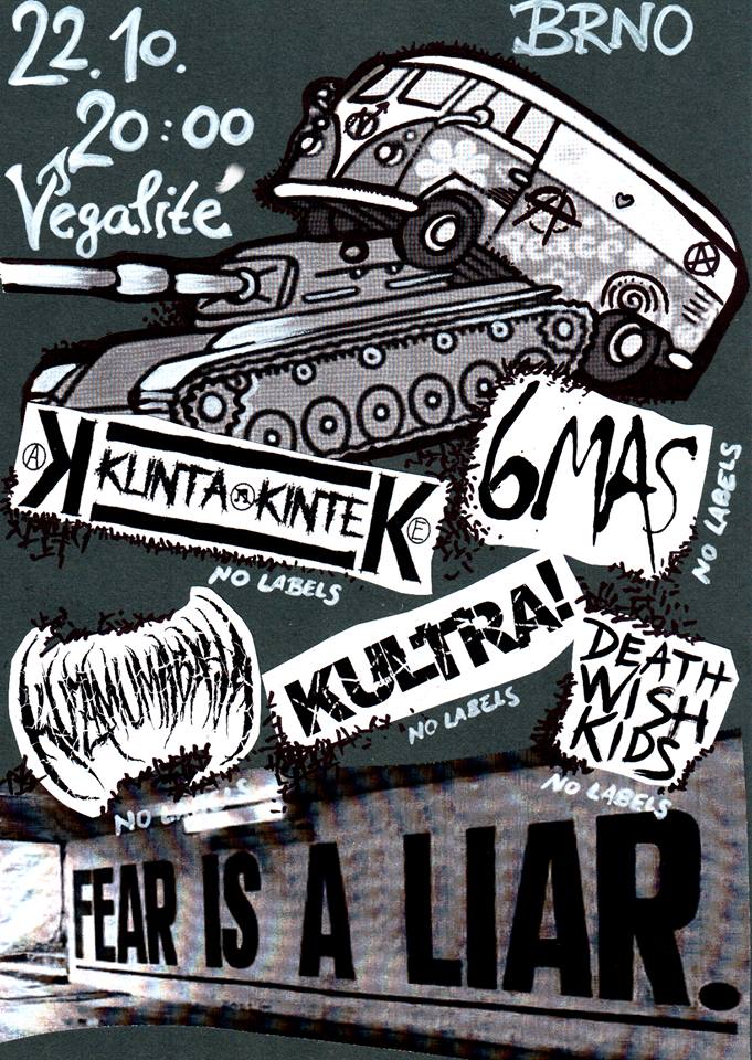 Kunta Kinte (Praha) + Kultra! (Ronov) + Kuzimu Mabaya (B) + 6Mas (tatl) + Death Wish Kids (slav)