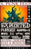 X. PUNK FEST ! ! ! 2. PŘESUN ! ! ! HALA BODUS HAVLÍČKŮV BROD