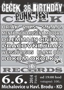 Pozvánka: CECEK 36. BIRTHDAY PUNK FEST
