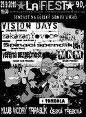 Pozvánka na LaFEST no12 - benefiční punk fest - 25.9 Česká Třebová