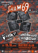 Pozvnka na koncert SHAM69 ter 19.10. Matrix klub ikov!